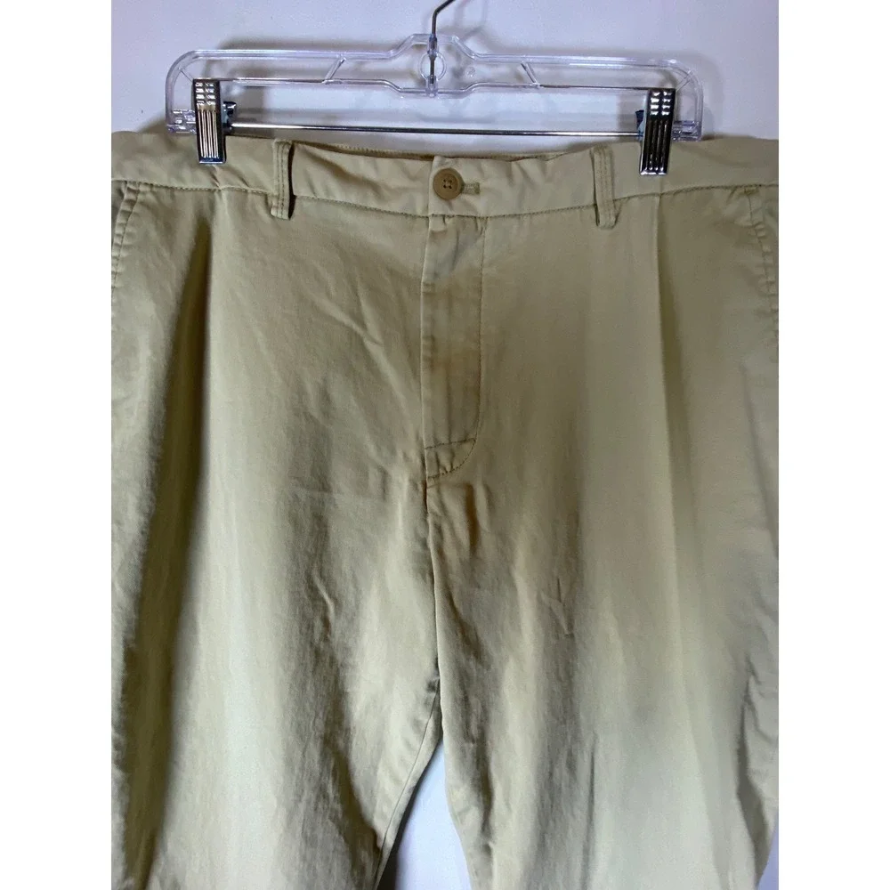 IZOD‎ Saltwater Stretch Chino Pants 38x32 Straight Leg L Classic Khaki Casual